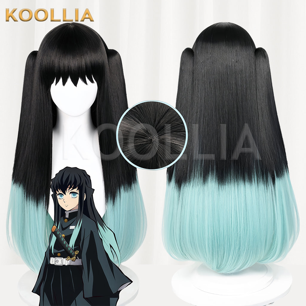 Demon Slayer Tokitou Muichirou Long Mix Hair Basic Wig