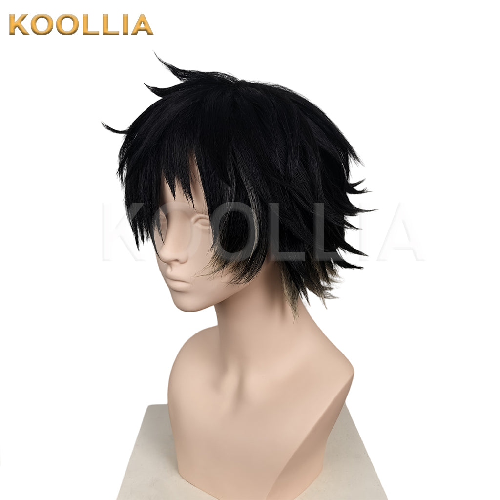 Slow Damage Towa Short Black Hair Styled Basic Wig