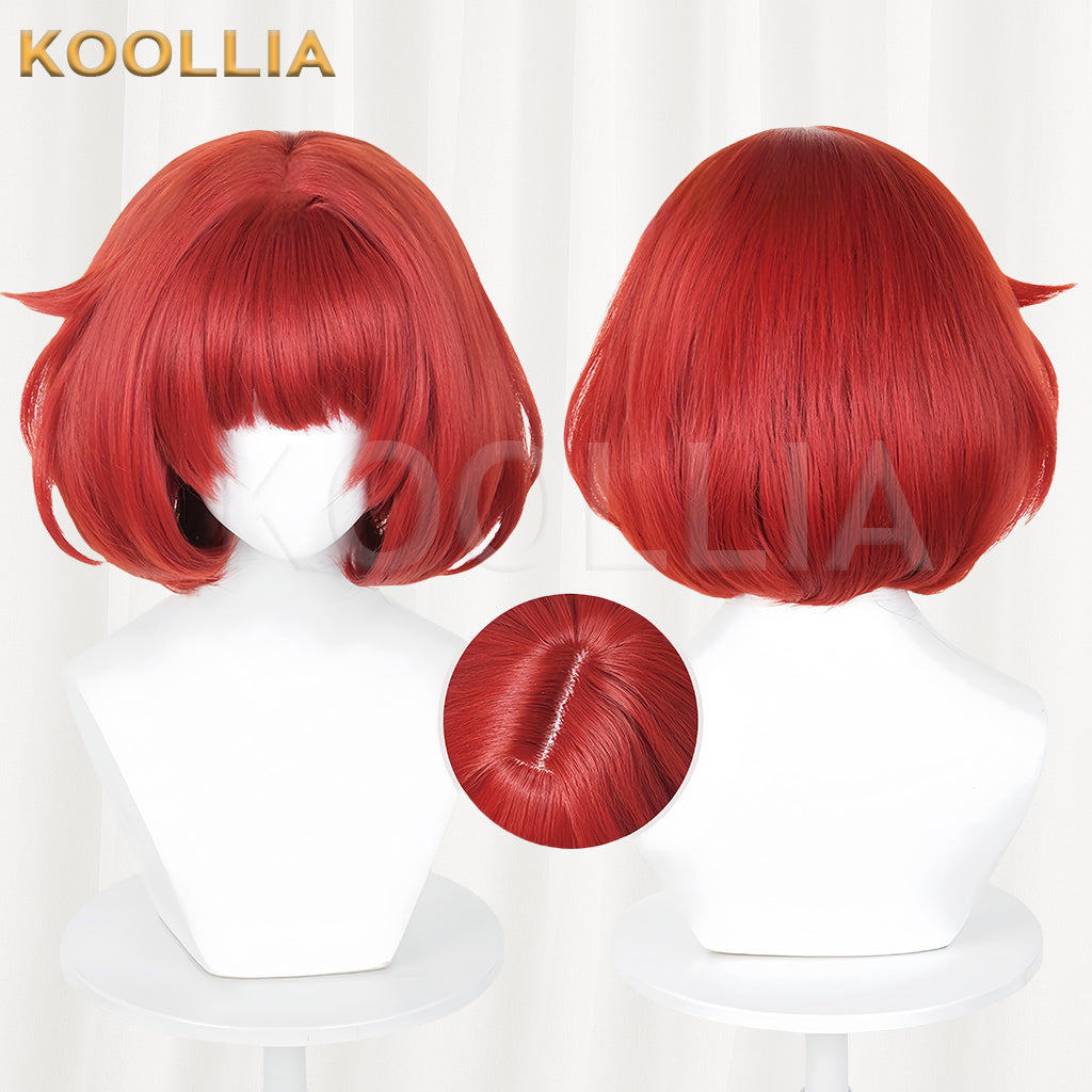 Honkai: Star Rail Tribbie Trianne Trinnon Short Red Hair Basic Wig