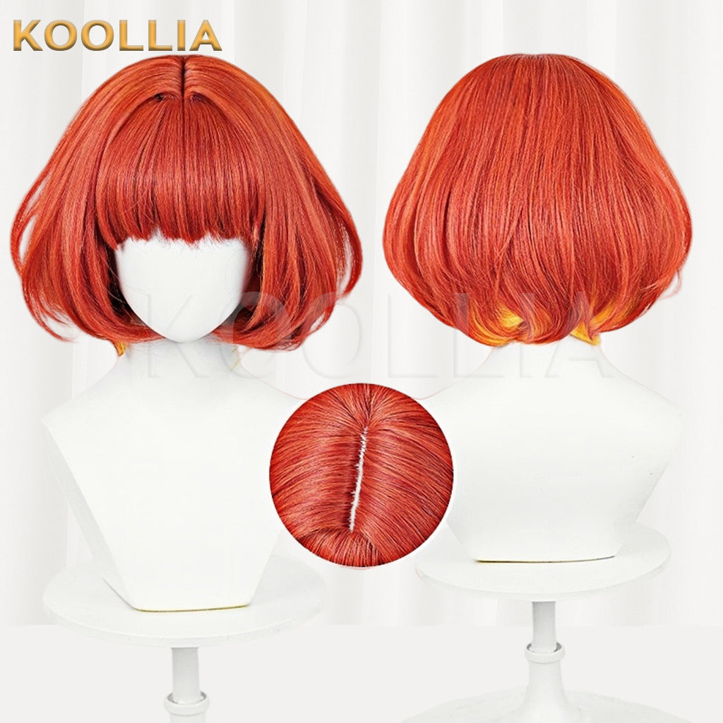 Honkai: Star Rail Tribbie Trianne Trinnon Short Red Hair Basic Wig