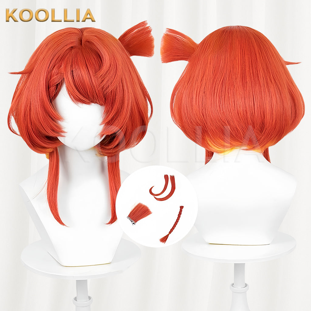 Honkai: Star Rail Tribbie Trianne Trinnon Short Red Hair Basic Wig