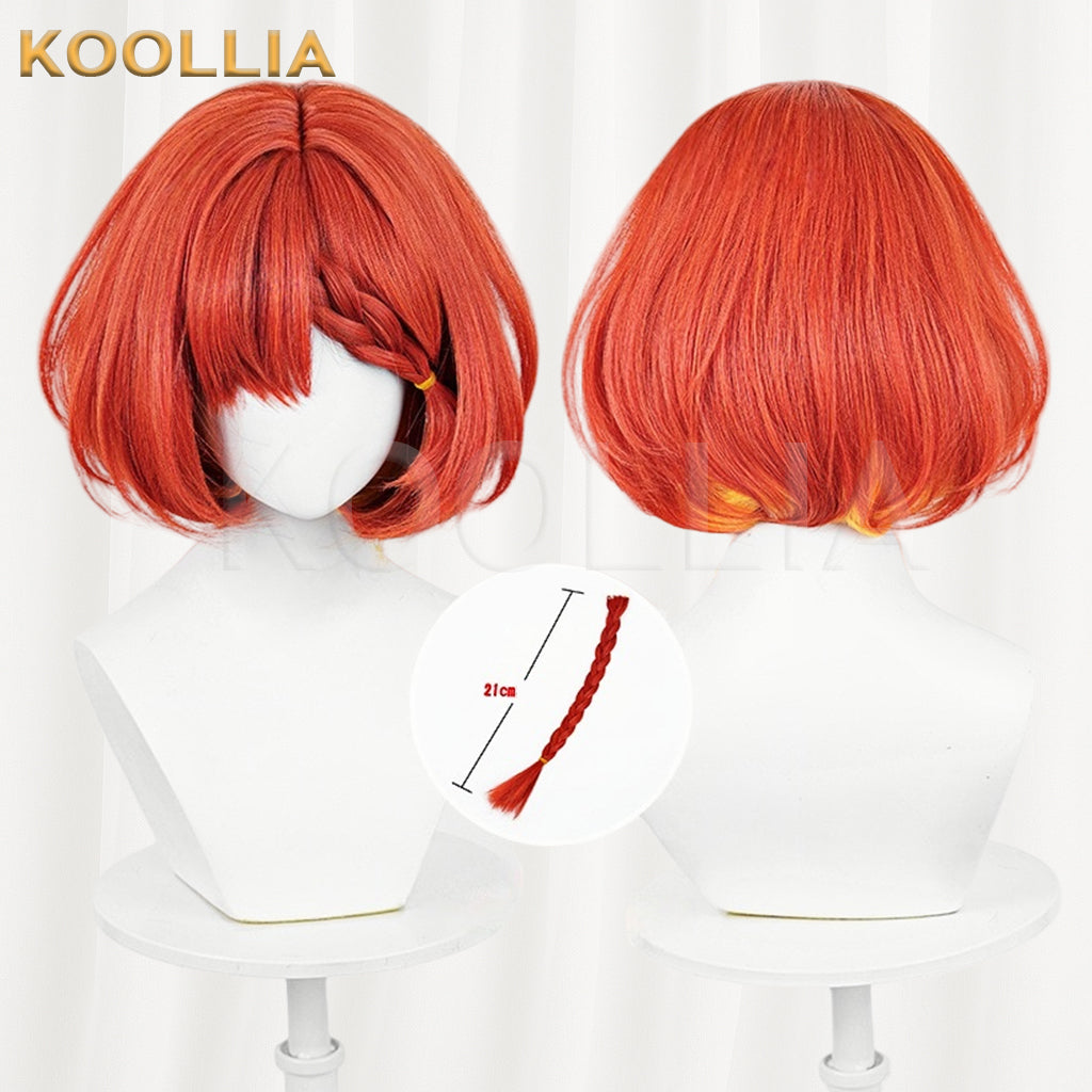 Honkai: Star Rail Tribbie Trianne Trinnon Short Red Hair Basic Wig