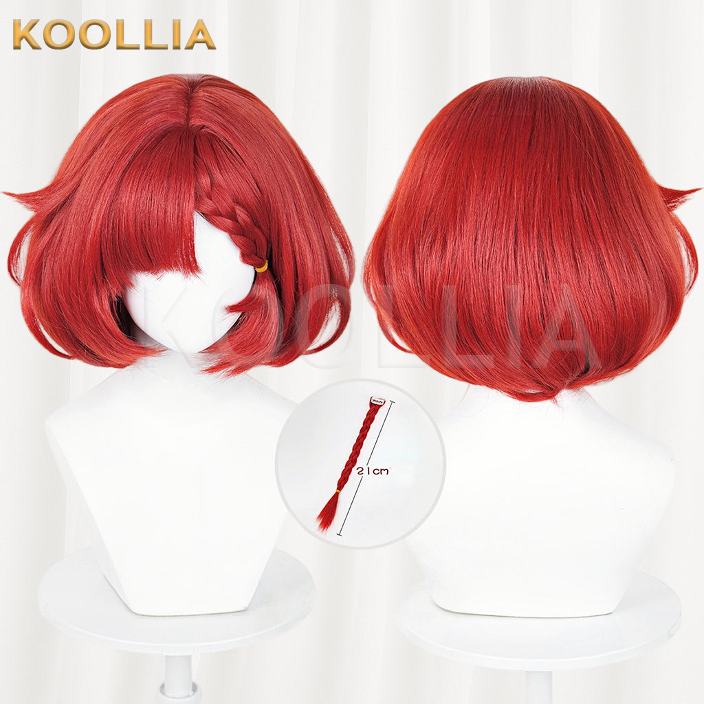 Honkai: Star Rail Tribbie Trianne Trinnon Short Red Hair Basic Wig