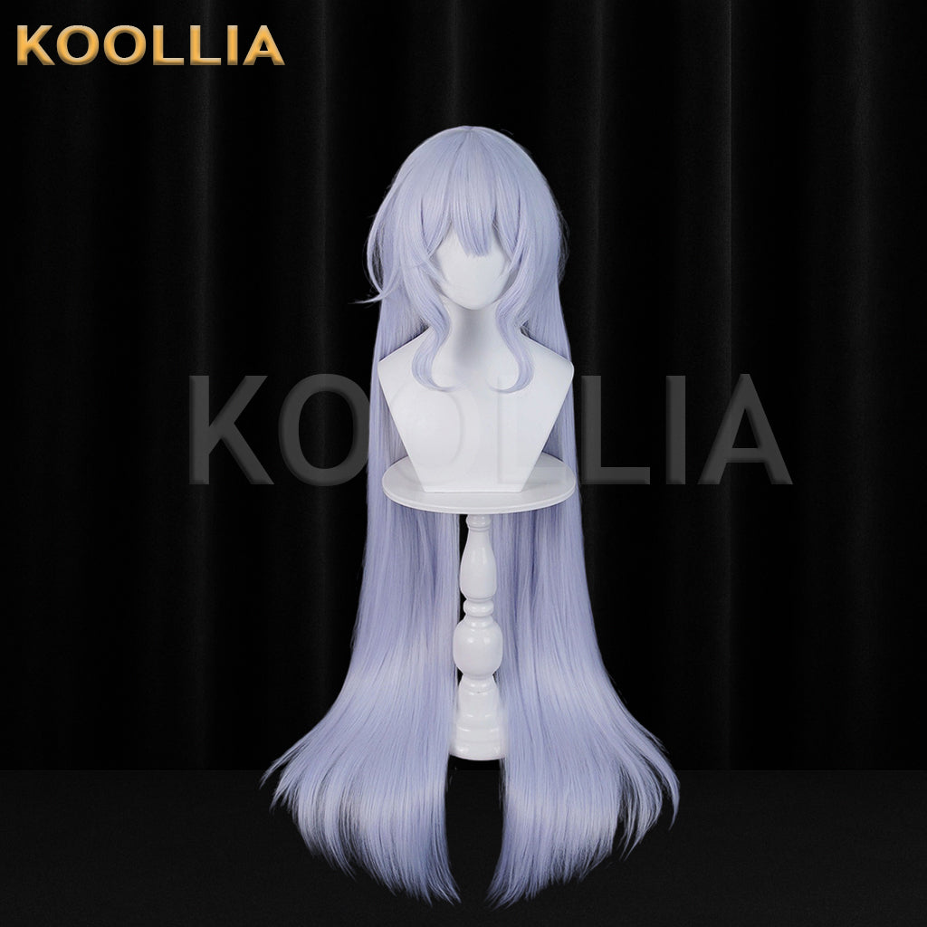 Magical Girl Witch Trials Tsukishiro Yuki Long Sliver White Hair Basic Wig