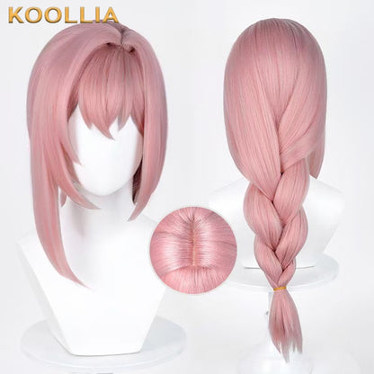 Zenless Zone Zero Tsukishiro Yanagi Long Pink Hair Basic Wig