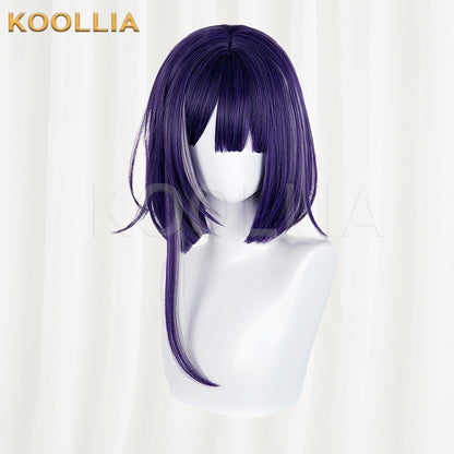 The Hundred Line -Last Defense Academy Tsukumo Ima Short Purple Hair Basic Wig