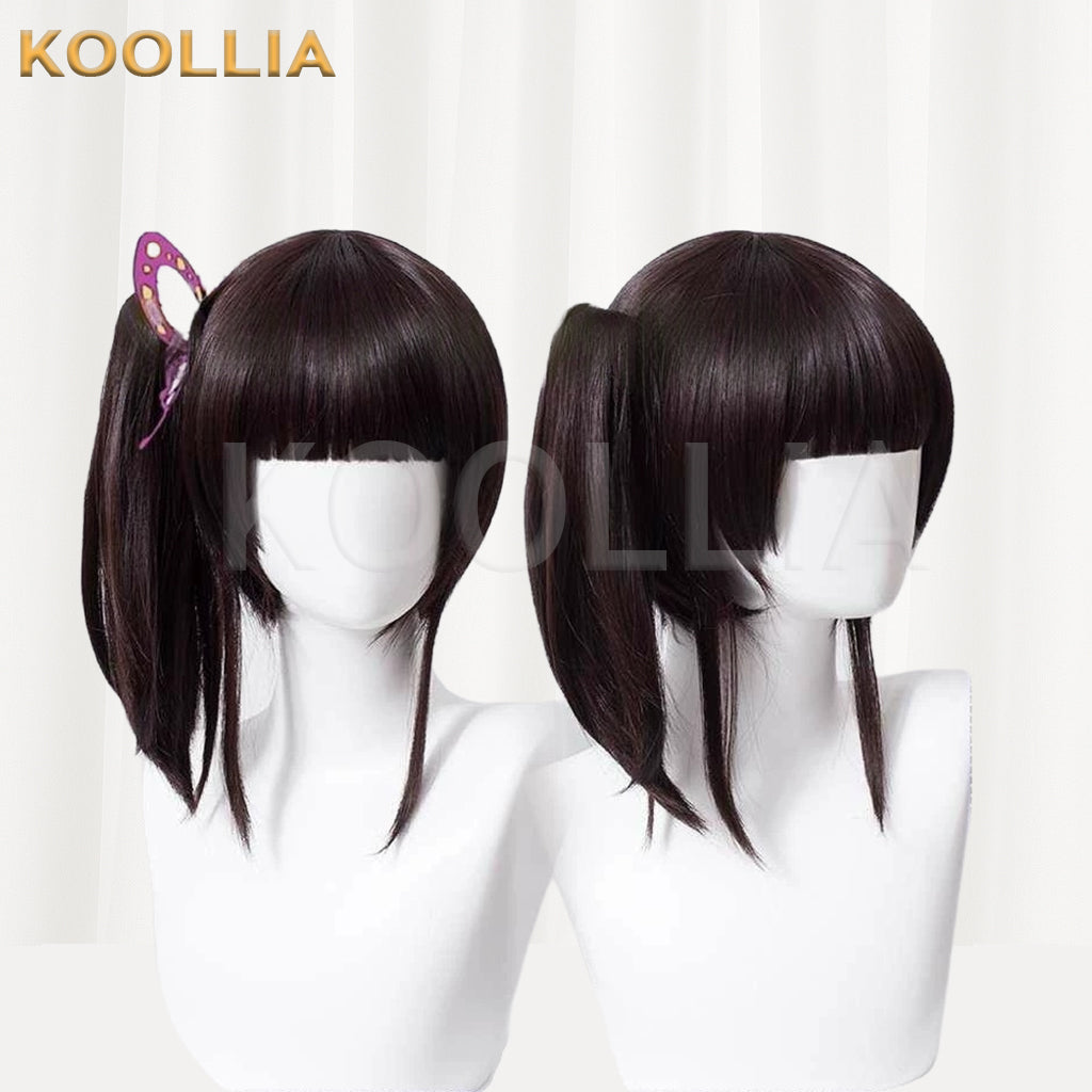 Demon Slayer Tsuyuri Kanawo Short Black Hair Basic Wig
