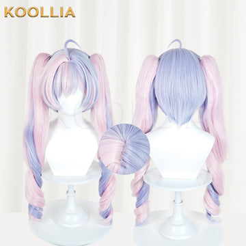 Blue Archive Uzawa Reisa Long Mix Hair Basic Wig Front View by koollia