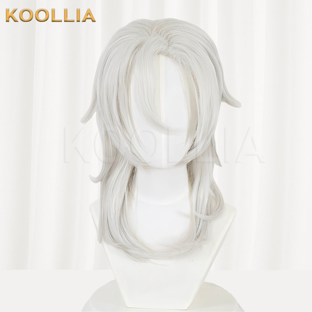 Demon Slayer Uzui Tengen Short White Hair Basic Wig