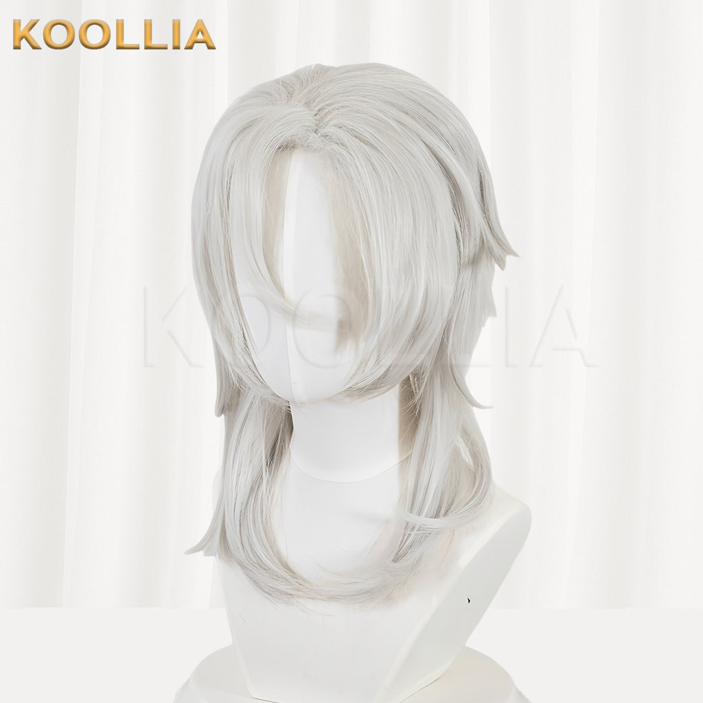 Demon Slayer Uzui Tengen Short White Hair Basic Wig