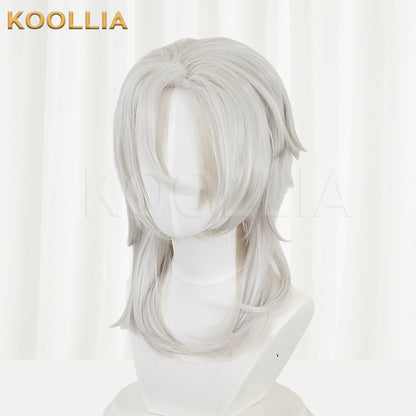 Demon Slayer Uzui Tengen Short White Hair Basic Wig