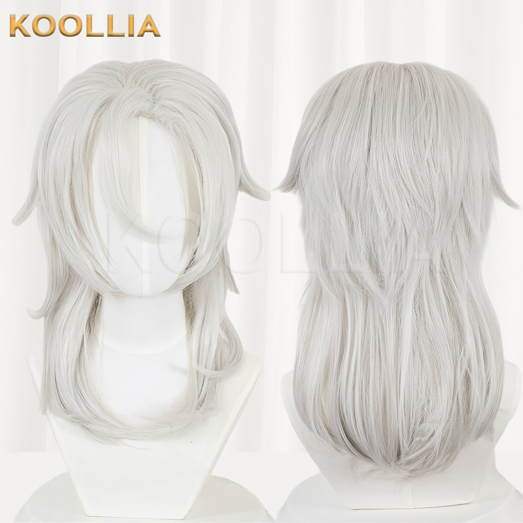 Demon Slayer Uzui Tengen Short White Hair Basic Wig