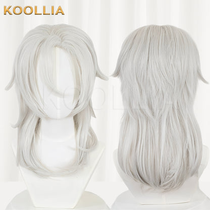Demon Slayer Uzui Tengen Short White Hair Basic Wig