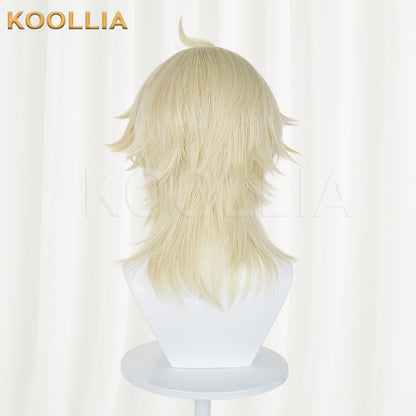 Genshin Impact Varka Short Yellow Hair Basic Wig