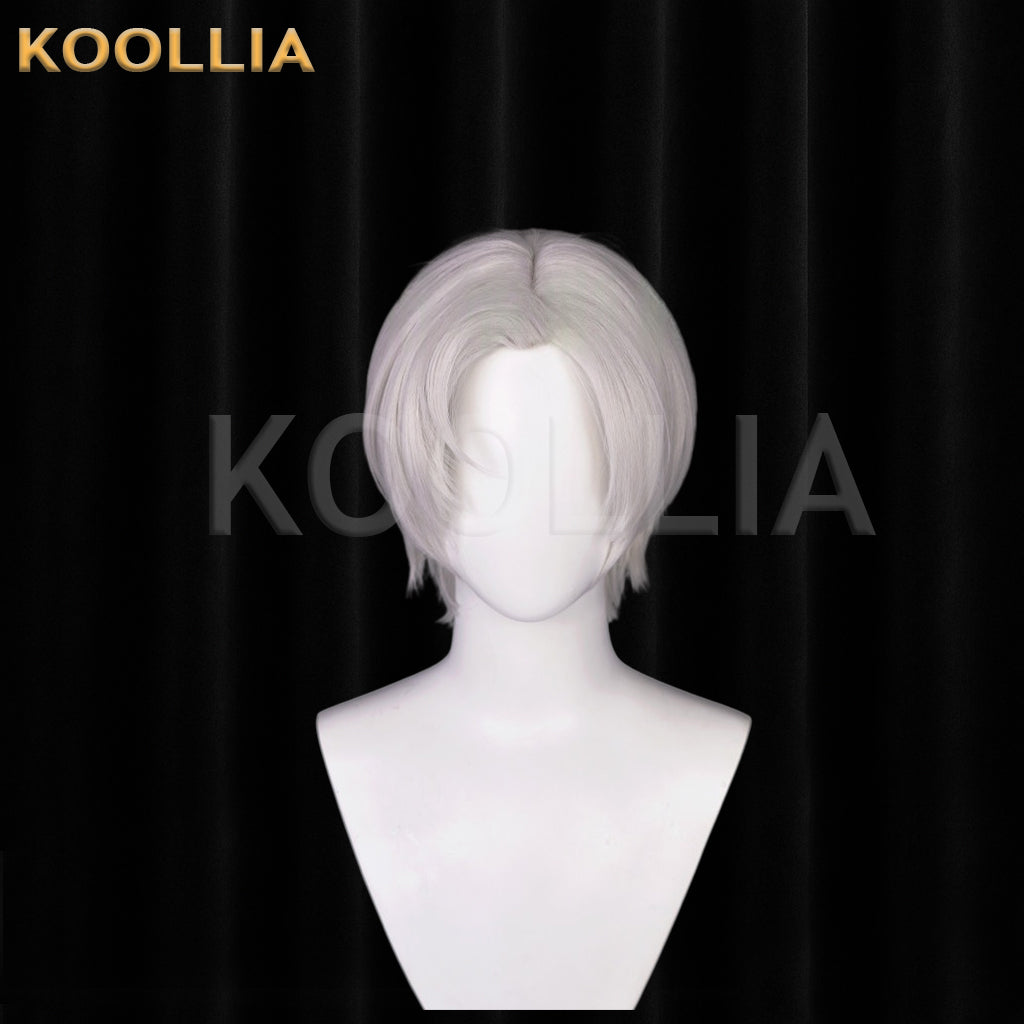 Tears of Themis Vilhelm Richard Albert de Haspran/Adjudicator Short Silver Hair Basic Wig