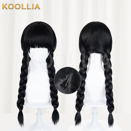 Wednesday Wednesday Long Black Hair Basic Wig