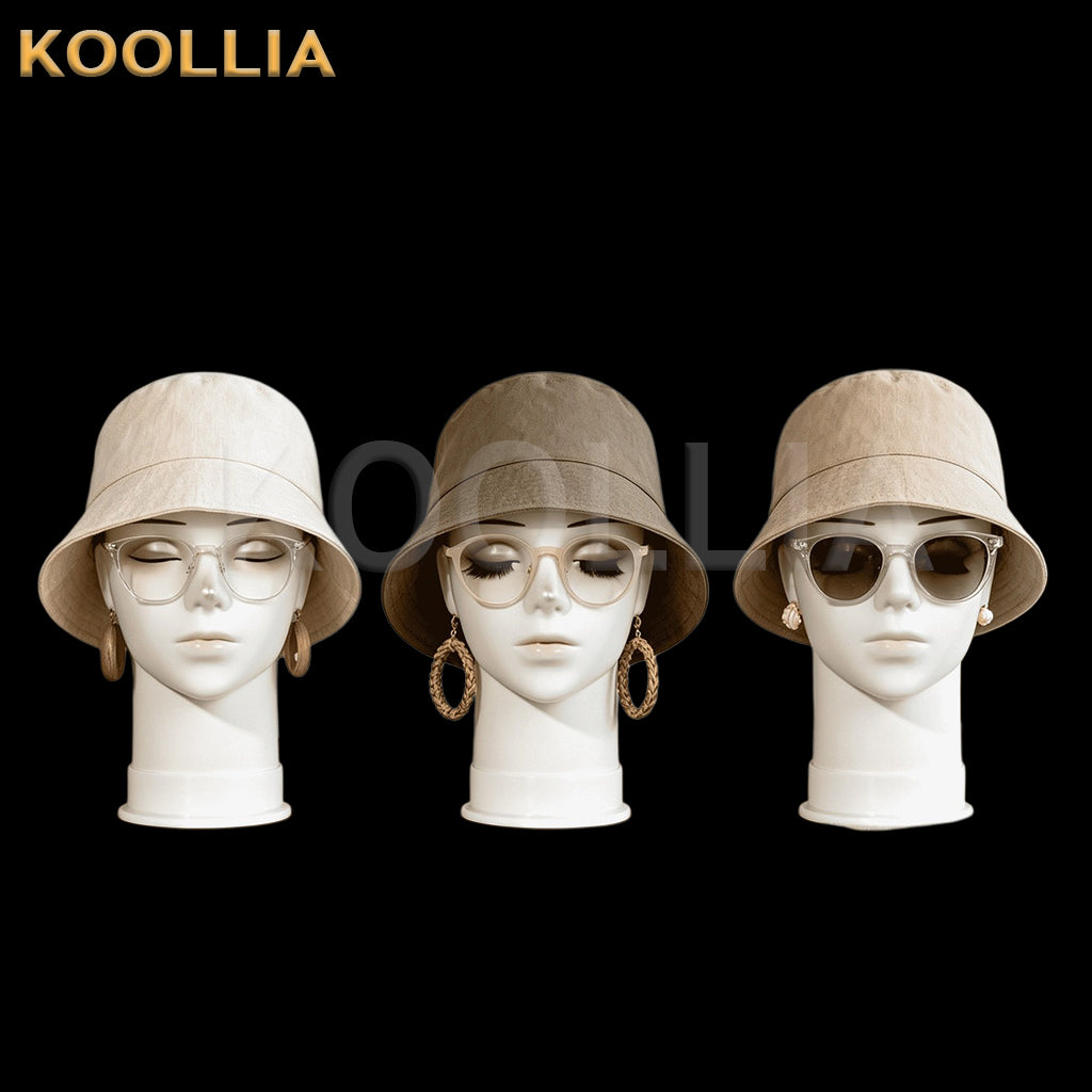 Premium Mannequin Head for Wigs – White Display Model for Cosplay Wigs