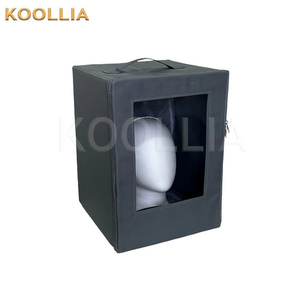 Wig carrying Bag Waterproof Protection Fake Hair Shoulder Strap Portable Large (with straps) KOOLLIA