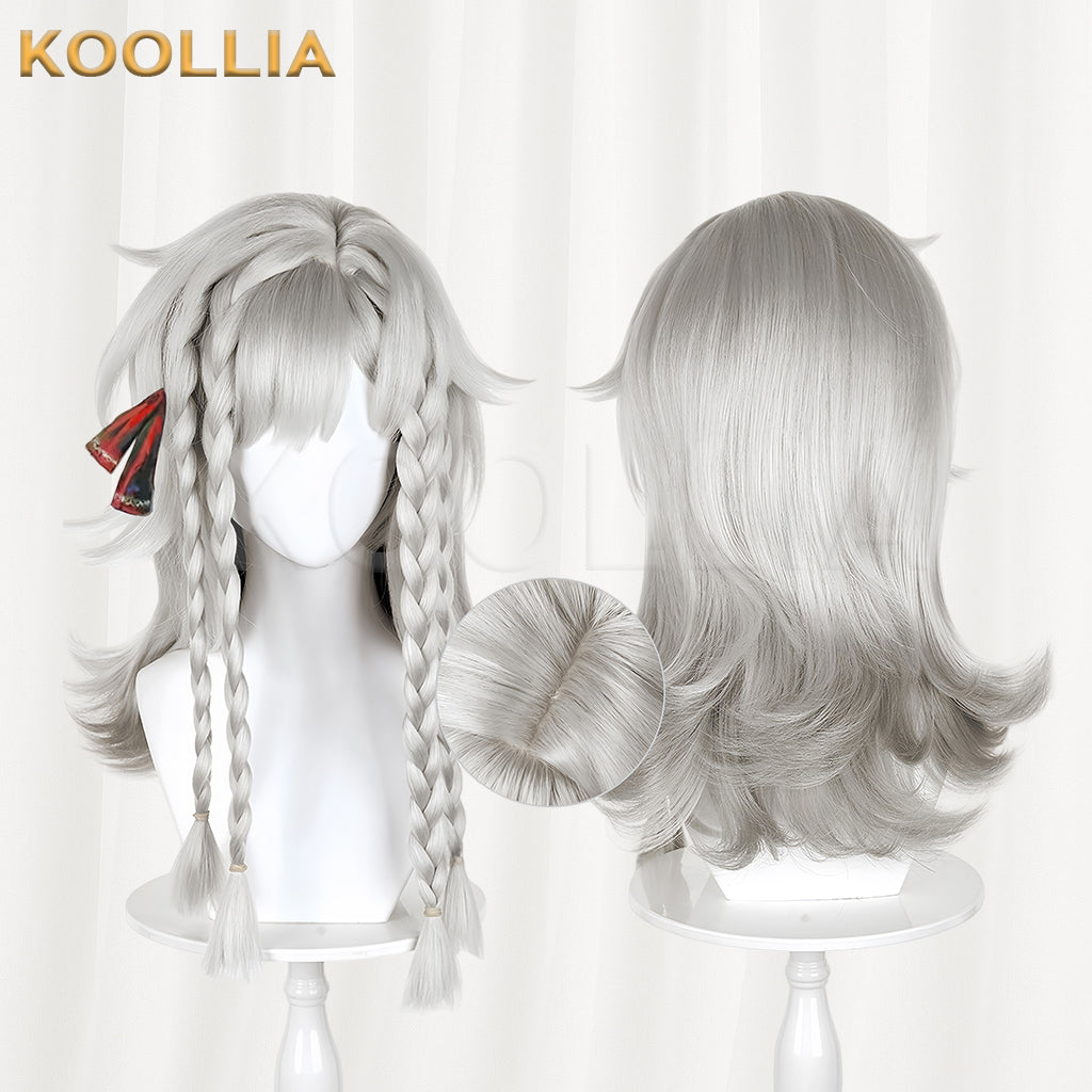 Reverse: 1999 Wildberry Long Short Grey Hair Basic Wig