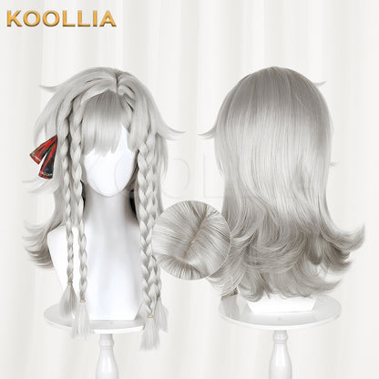 Reverse: 1999 Wildberry Long Short Grey Hair Basic Wig