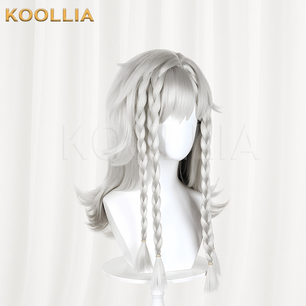 Reverse: 1999 Wildberry Long Short Grey Hair Basic Wig