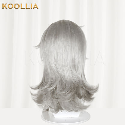 Reverse: 1999 Wildberry Long Short Grey Hair Basic Wig