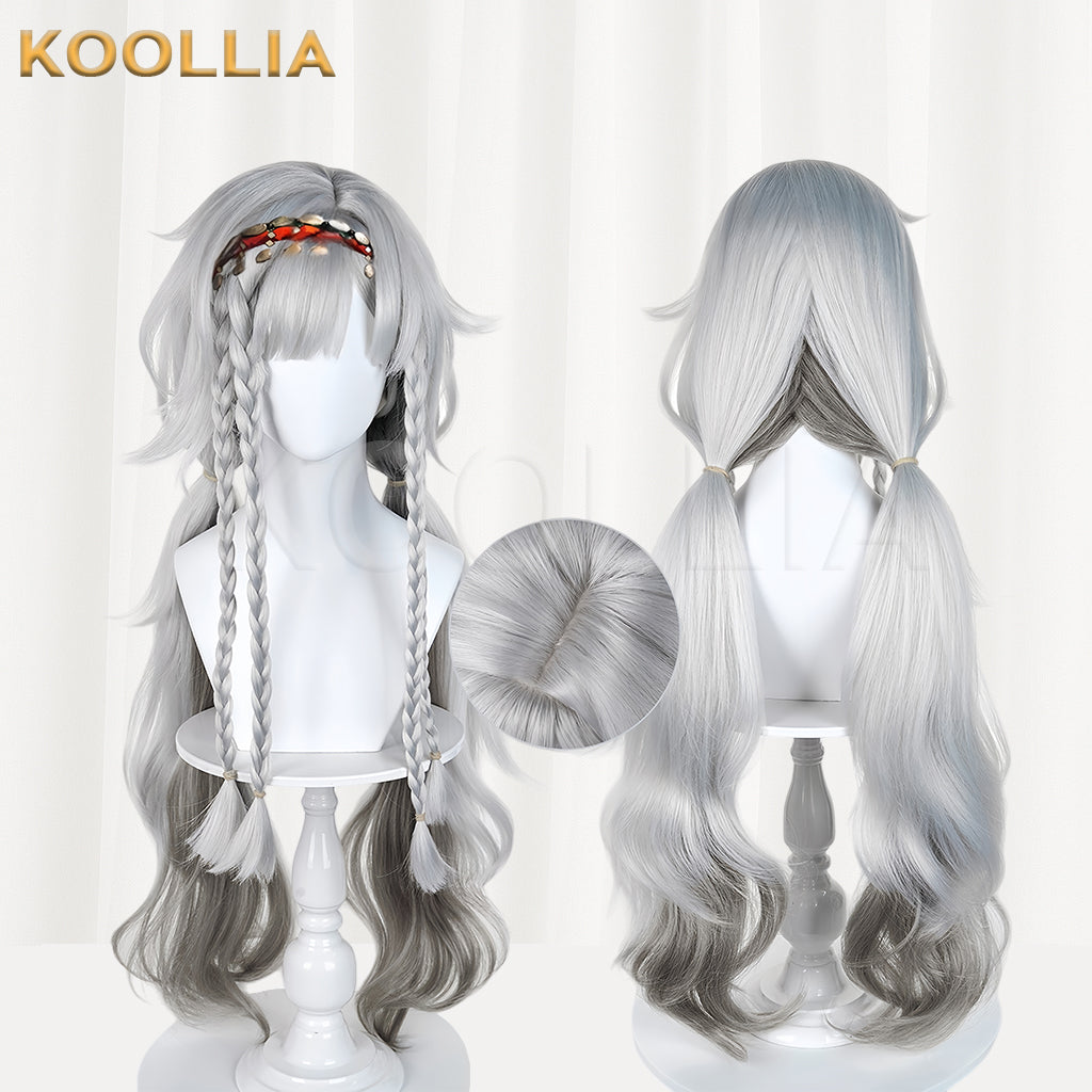 Reverse: 1999 Wildberry Long Short Grey Hair Basic Wig