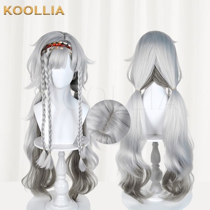 Reverse: 1999 Wildberry Long Short Grey Hair Basic Wig