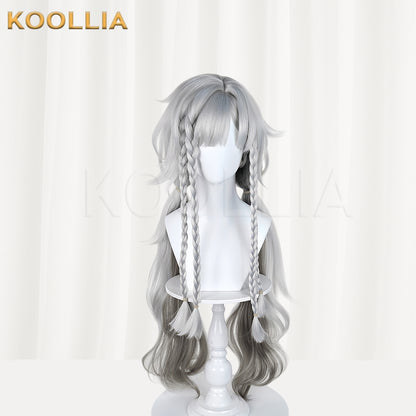 Reverse: 1999 Wildberry Long Short Grey Hair Basic Wig