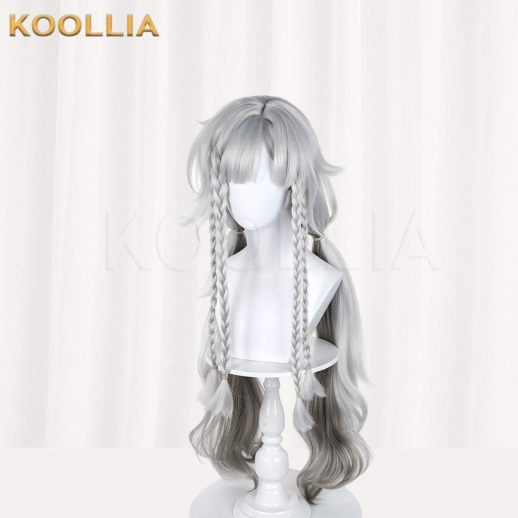 Reverse: 1999 Wildberry Long Short Grey Hair Basic Wig