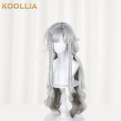 Reverse: 1999 Wildberry Long Short Grey Hair Basic Wig