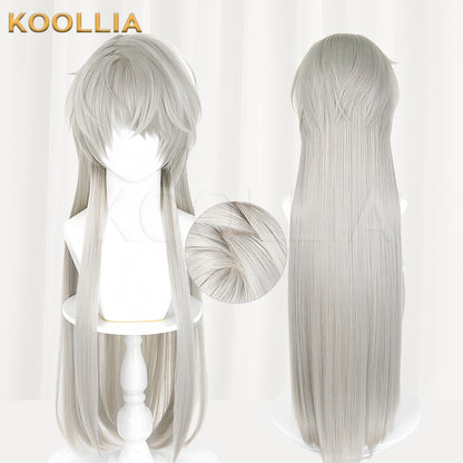 Love and Deepspace Xavier(Dark King) Long Grey Hair Basic Wig