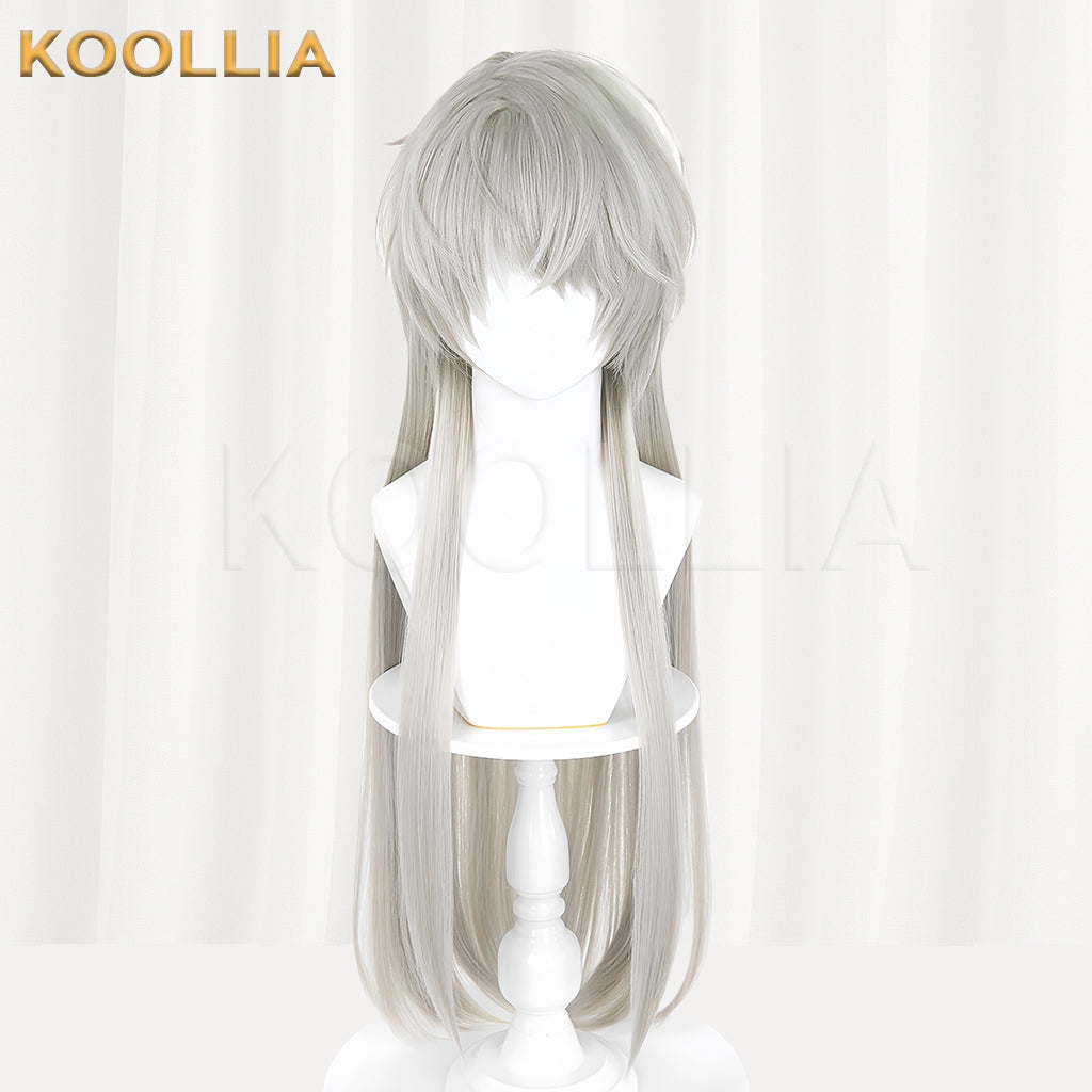 Love and Deepspace Xavier(Dark King) Long Grey Hair Basic Wig
