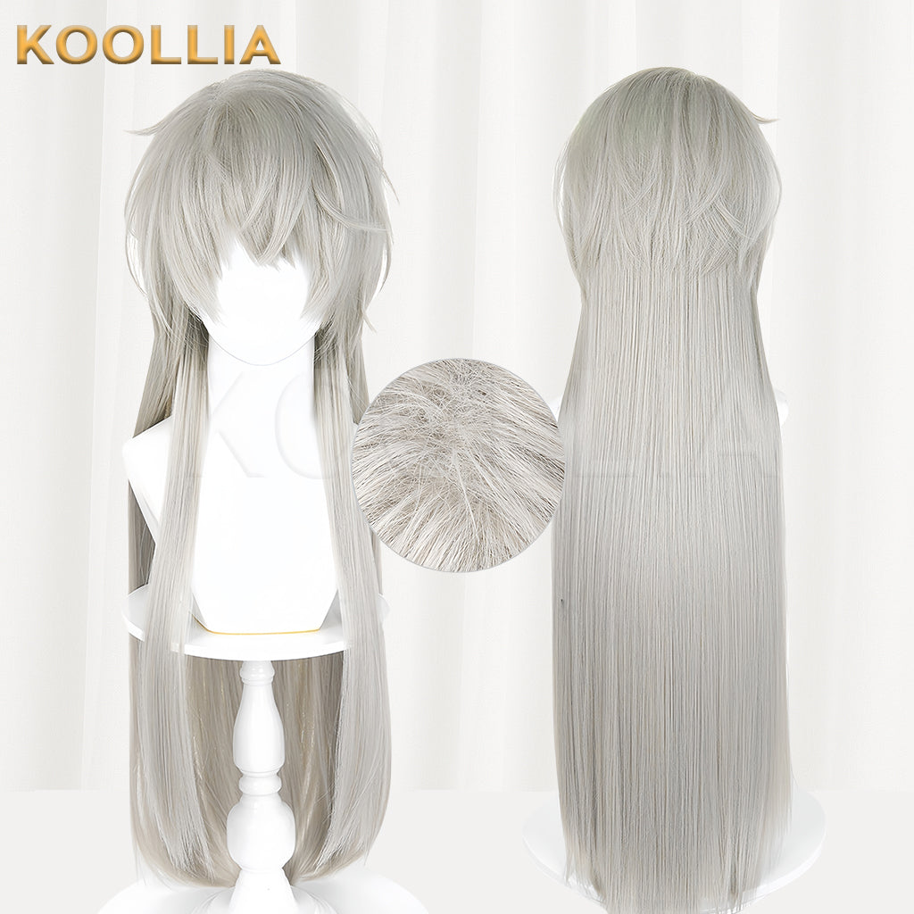 Love and Deepspace Xavier(Dark King) Long Grey Hair Basic Wig