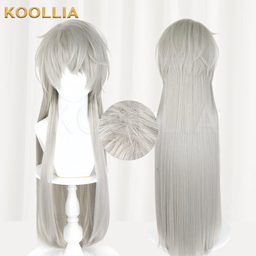 Love and Deepspace Xavier(Dark King) Long Grey Hair Basic Wig - KOOLLIA