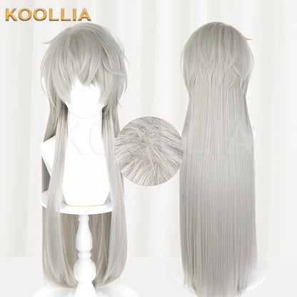 Love and Deepspace Xavier(Dark King) Long Grey Hair Basic Wig