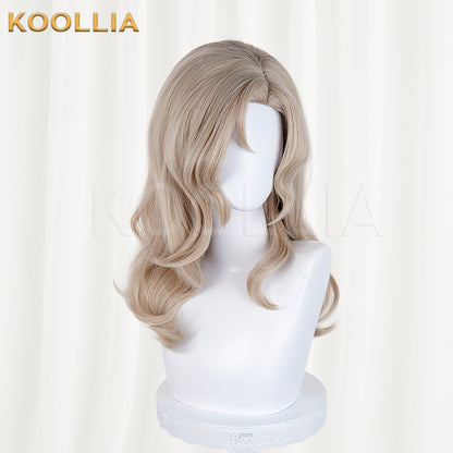 Luo Xiaohei Xi Muzi Medium-long Blonde Hair Basic Wig