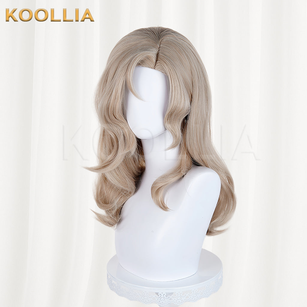 Luo Xiaohei Xi Muzi Medium-long Blonde Hair Basic Wig