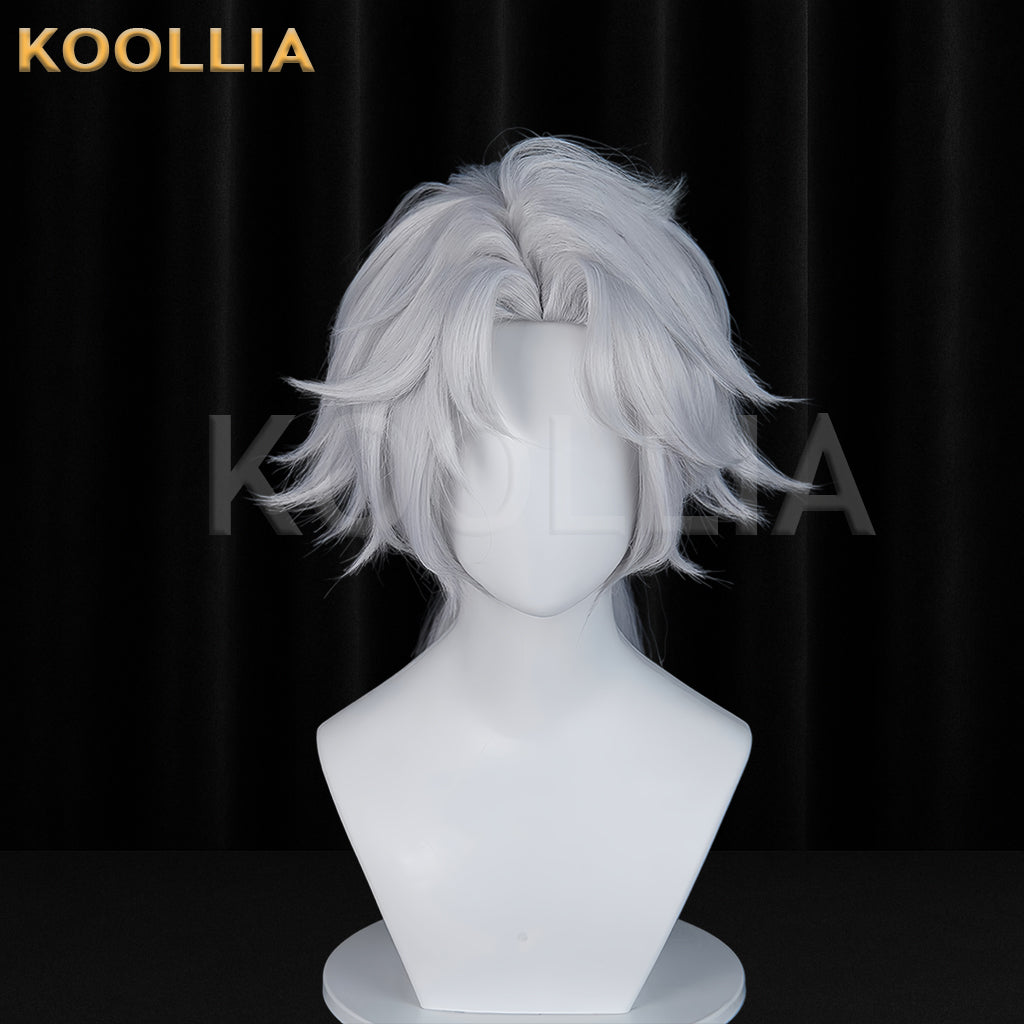The Paranormal Action Squad Xiaoyao Short White Hair Basic Wig