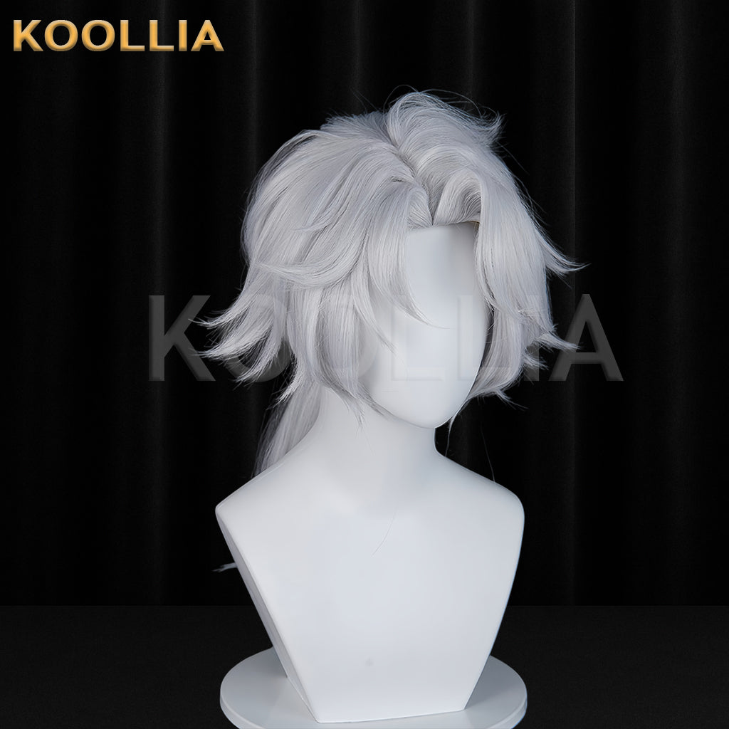 The Paranormal Action Squad Xiaoyao Short White Hair Basic Wig