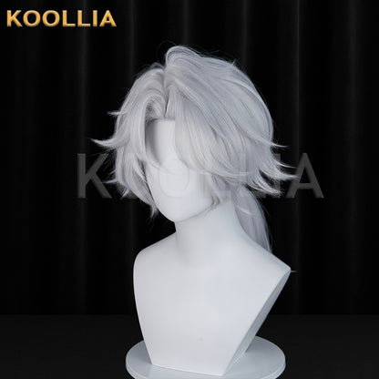 The Paranormal Action Squad Xiaoyao Short White Hair Basic Wig