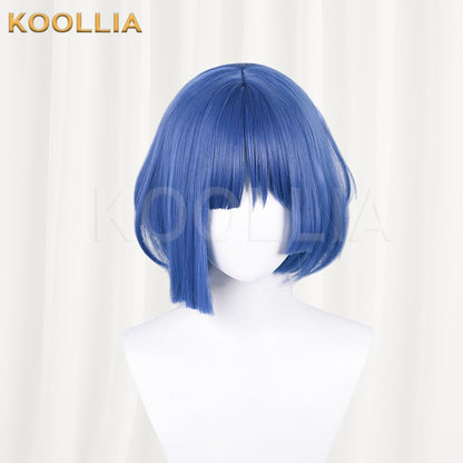 Bocchi The Rock Yamada Ryo Short Blue Hair Basic Wig
