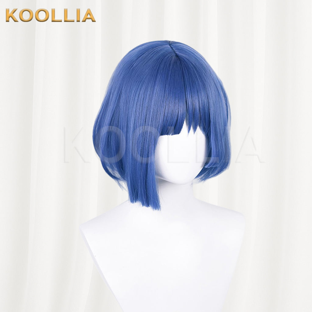 Bocchi The Rock Yamada Ryo Short Blue Hair Basic Wig
