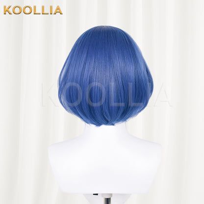 Bocchi The Rock Yamada Ryo Short Blue Hair Basic Wig