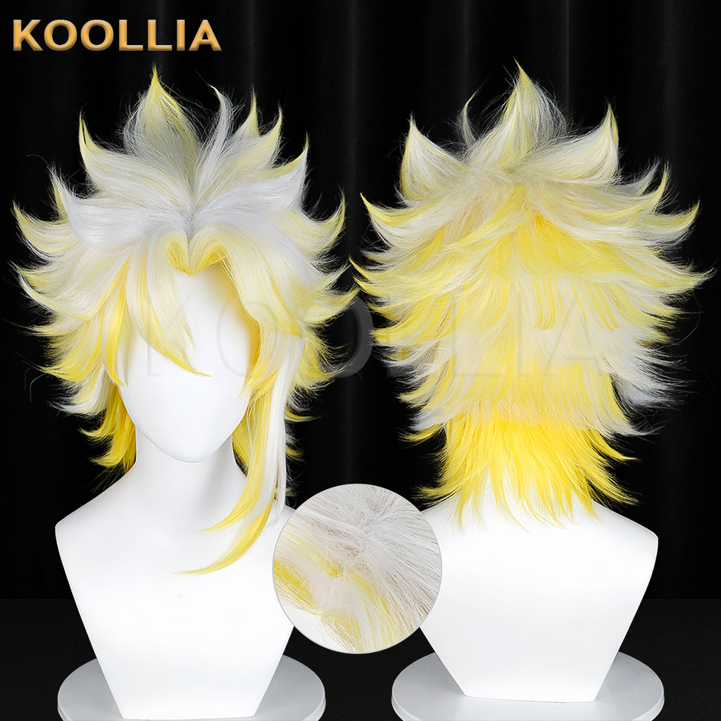Honor of Kings Yao Long Yellow White Hair Basic Wig