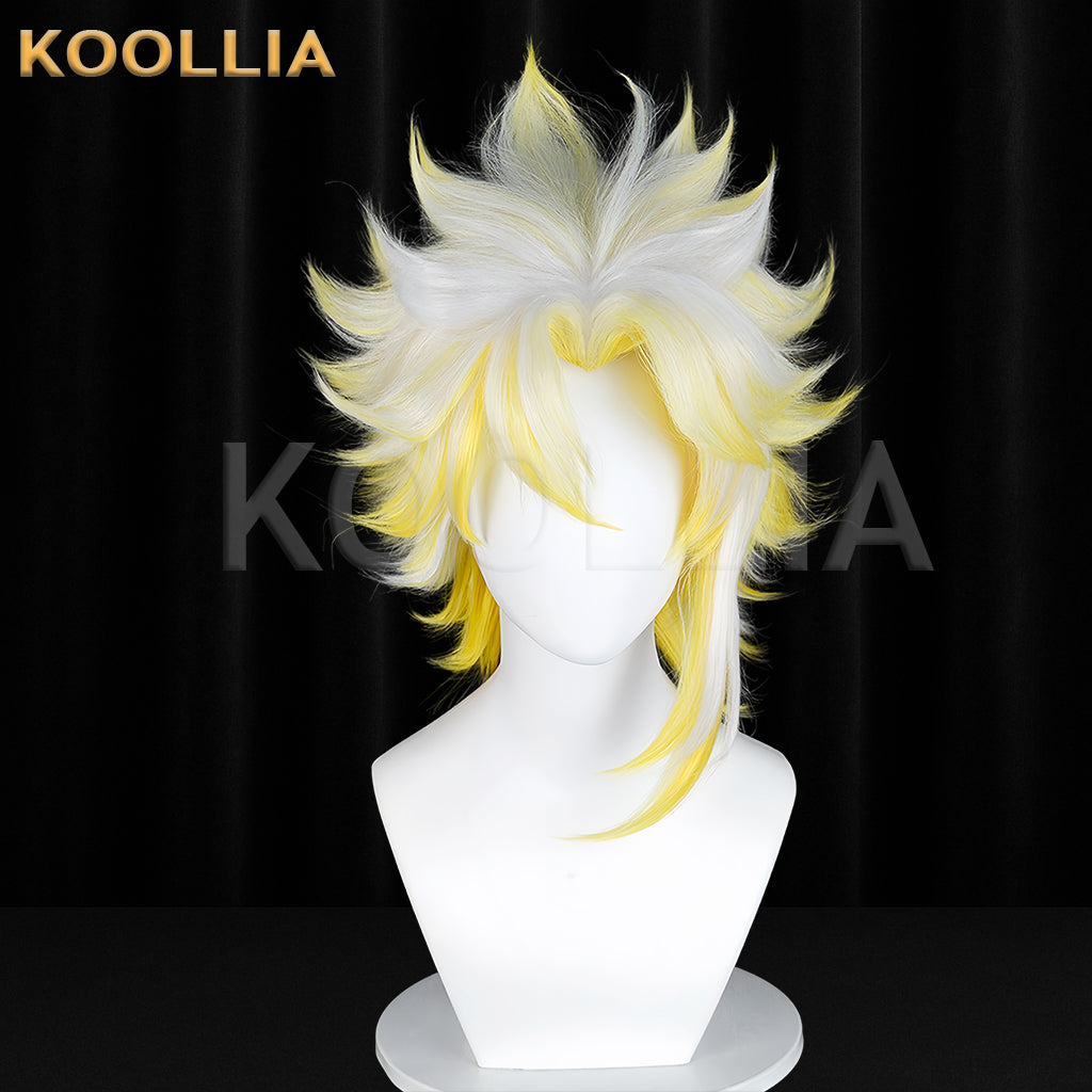 Honor of Kings Yao Long Yellow White Hair Basic Wig