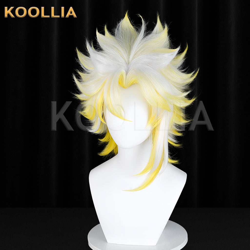 Honor of Kings Yao Long Yellow White Hair Basic Wig