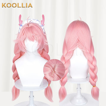 Yao from Honor of Kings Long Pink Hair Basic Wig Multi-angle Display by koollia