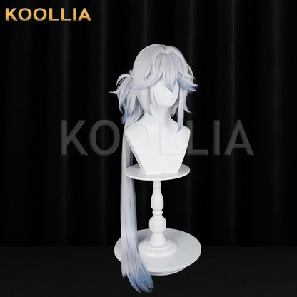 Honkai: Star Rail Yao Guang Long Sliver Blue Hair Basic Wig