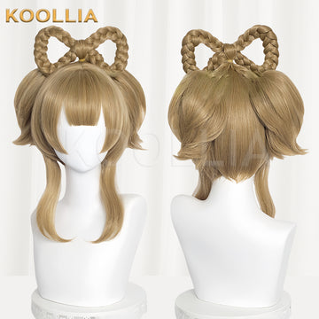 Genshin Impact Yaoyao Short Brown Hair Basic Wig - KOOLLIA